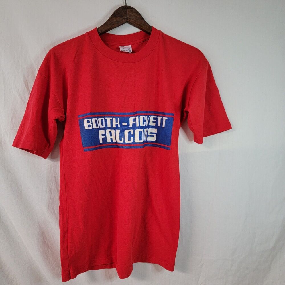 vtg single stitch Booth-Fickett Falcons XL T-shirt Youth